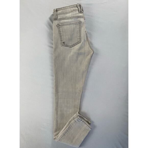KUT From The Kloth Mia Toothpick Skinny Stretch Jeans. Light Gray, Size 2. GUC! - Picture 2 of 9